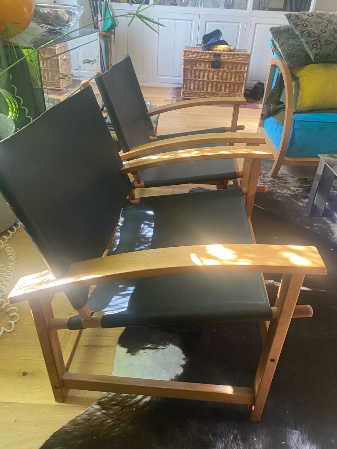 Paire de fauteuils « safari « vintage HYLLINGE MŌBLER