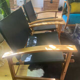 Paire de fauteuils « safari « vintage HYLLINGE MŌBLER