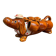 Kitsch dog-shaped carafe