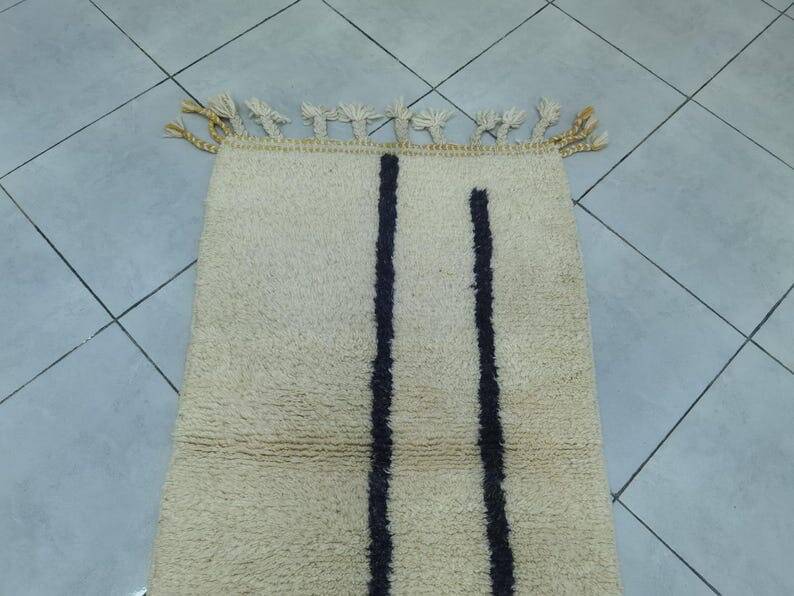 Handmade Berber hallway rug size 75x300 cm