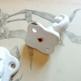 2 hooks Torch Holder Enamelled towel