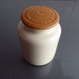 Ancient jar of mustard sandies from Meaux Pommery