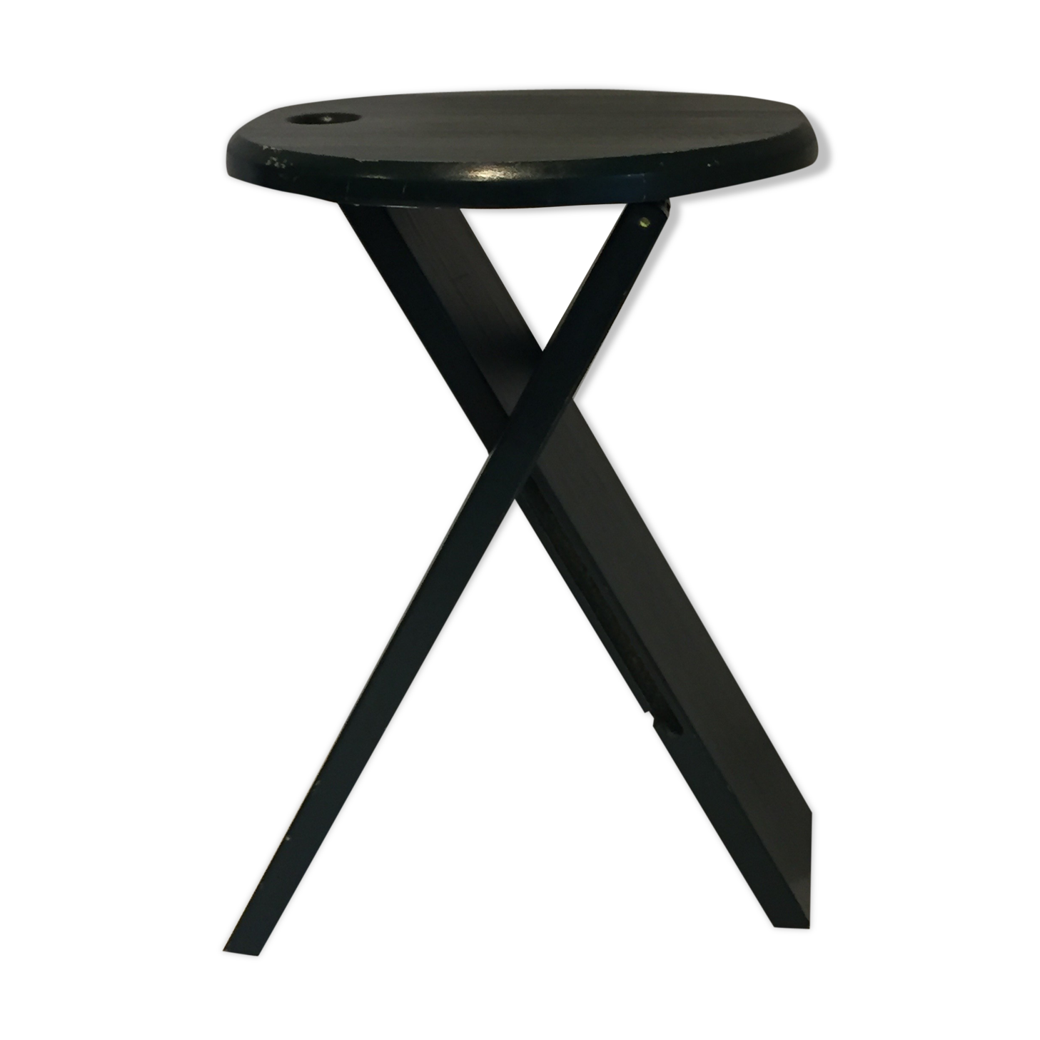 Suzy green folding stool, design Adrian Reed, 1980s