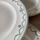 Flat plates Longwy model "Violetta", early 20th century