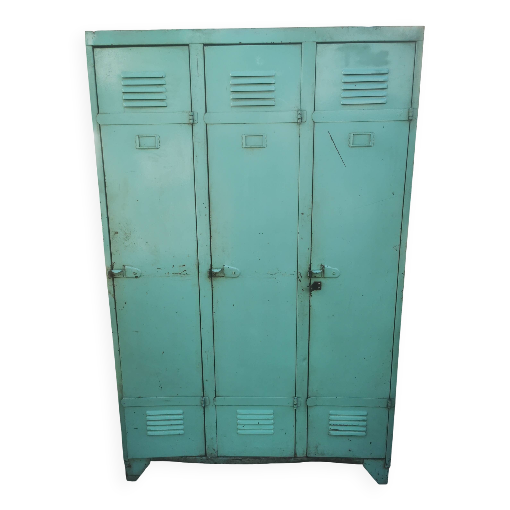 Vintage metal locker cabinet