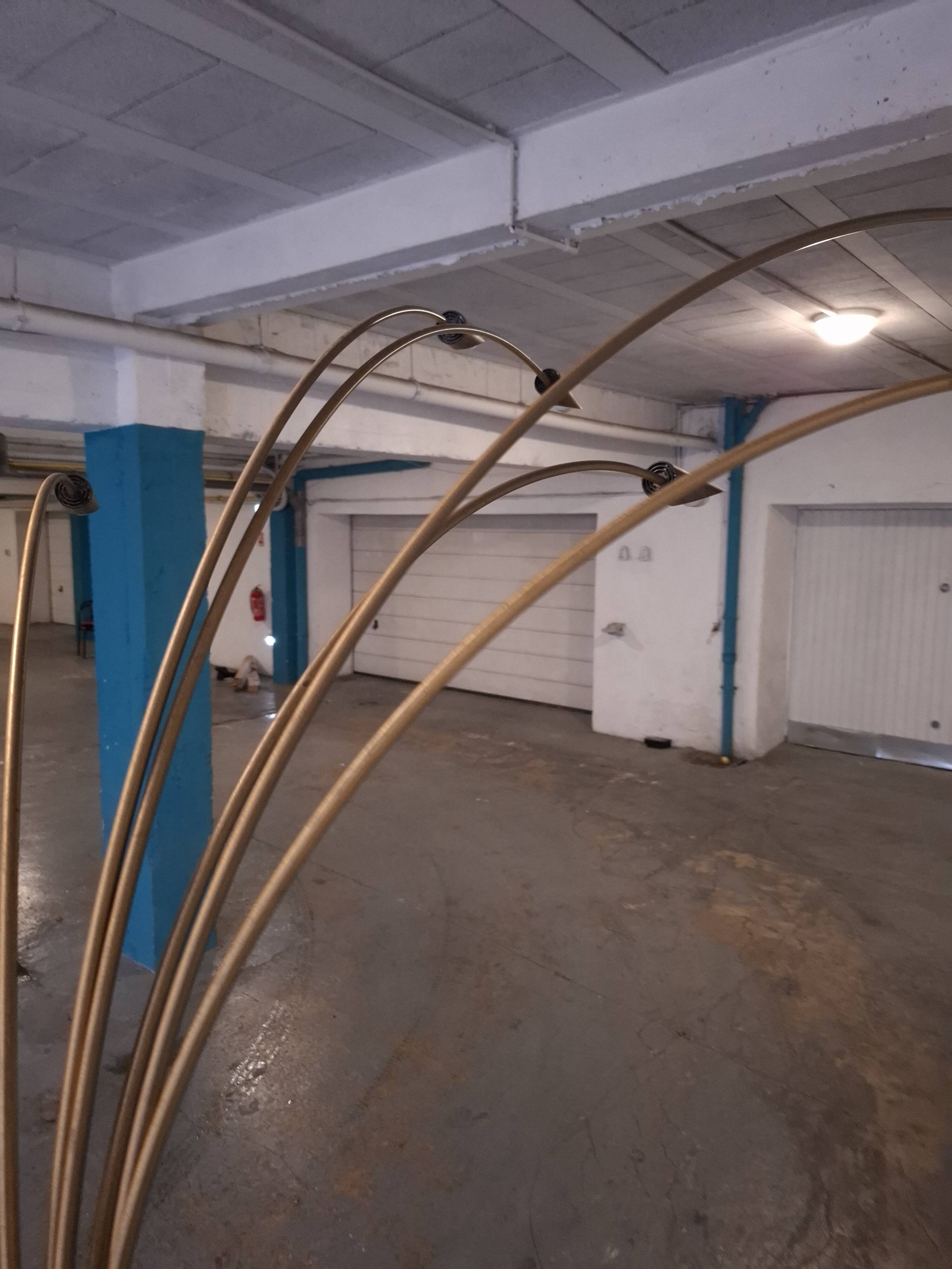 Arc floor lamp 6 branches 70's, italy