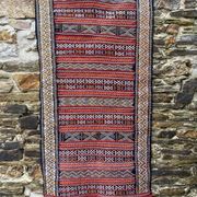 Handwoven Berber Kilim rug, wall hanging.