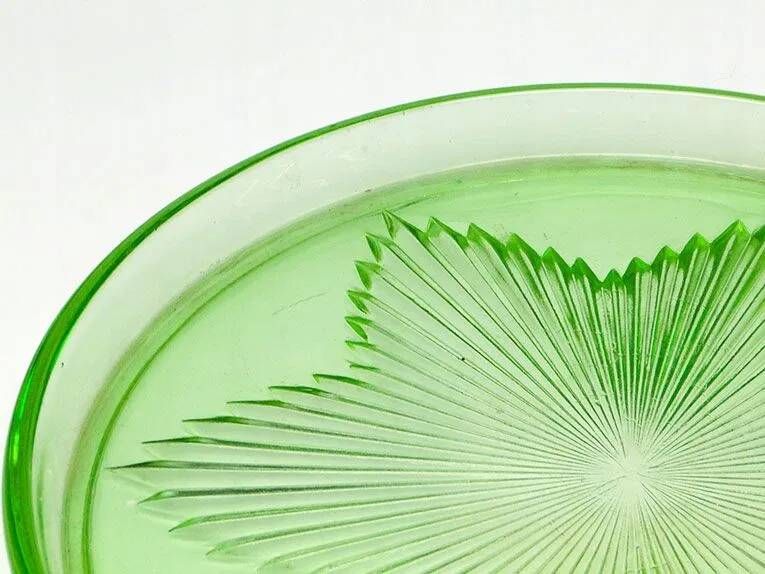 C1F Green Hydrangea Tray for Glasses No. 263