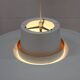 XL Verona Pendant by Svend Middelboe - 1980s Scandinavian  - White/Yellow