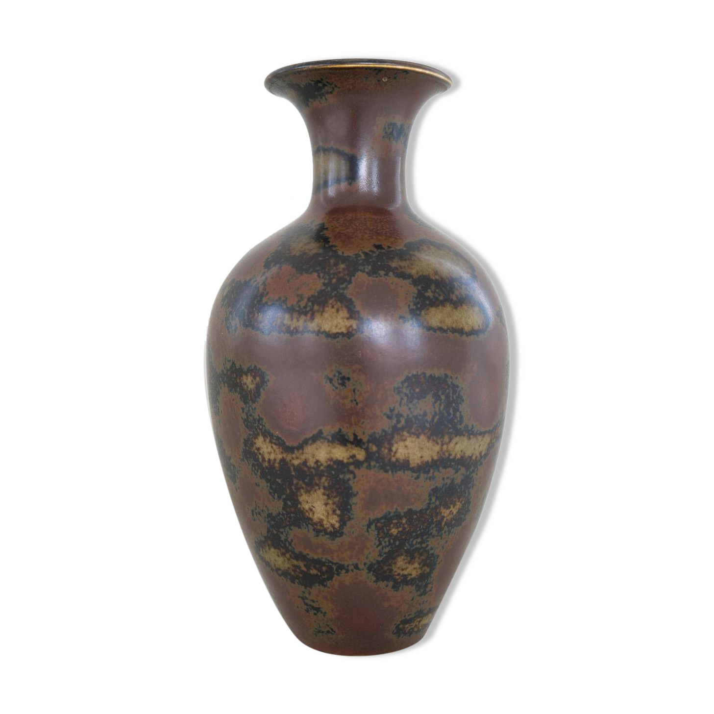 Mid-century modern ceramic vase from Rörstrand by Gunnar Nylund, Sweden.