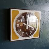 Vintage clock, wall clock "Junghans Café Ocre"