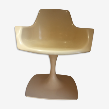 Fauteuil pivotant design Orlowski pour Stamp Nurieux, France, année 1970