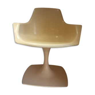 Fauteuil pivotant design Orlowski pour Stamp Nurieux, France, année 1970
