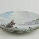 Montereau earthenware dish"Maritime landscape"