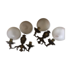 lot 2 appliques bronze