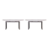 Contemporary Pair of Demilune Consoles Made Of White Quartz & Steel