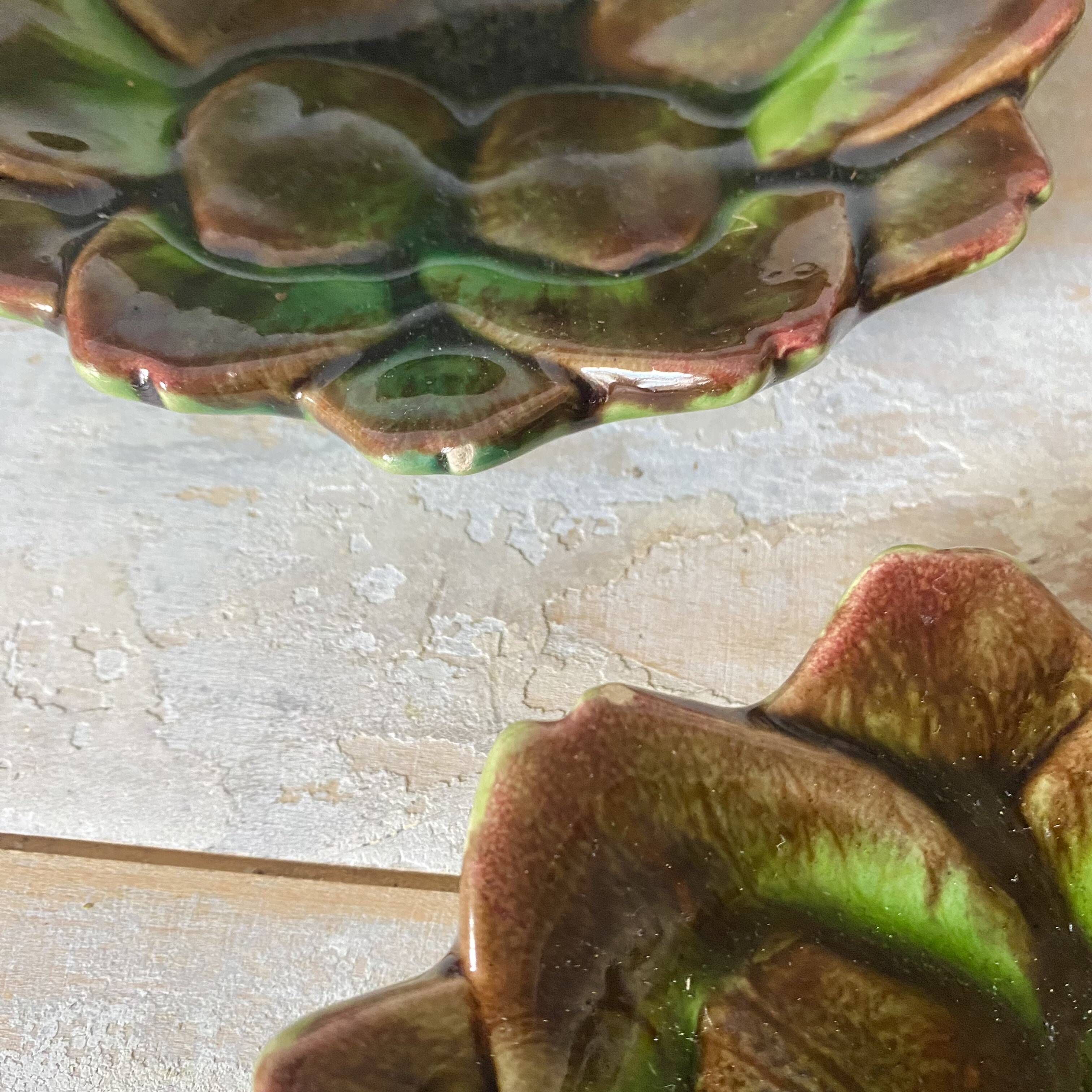 Marcel Guillot slipware bowls from the 1950s.