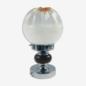 Murano glass table lamp from mazzega, italy, 1970s
