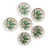 Handcrafted decorative ceramic plates