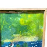 Peinture signée encadrée