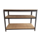 Meuble d'atelier établi en fer et bois