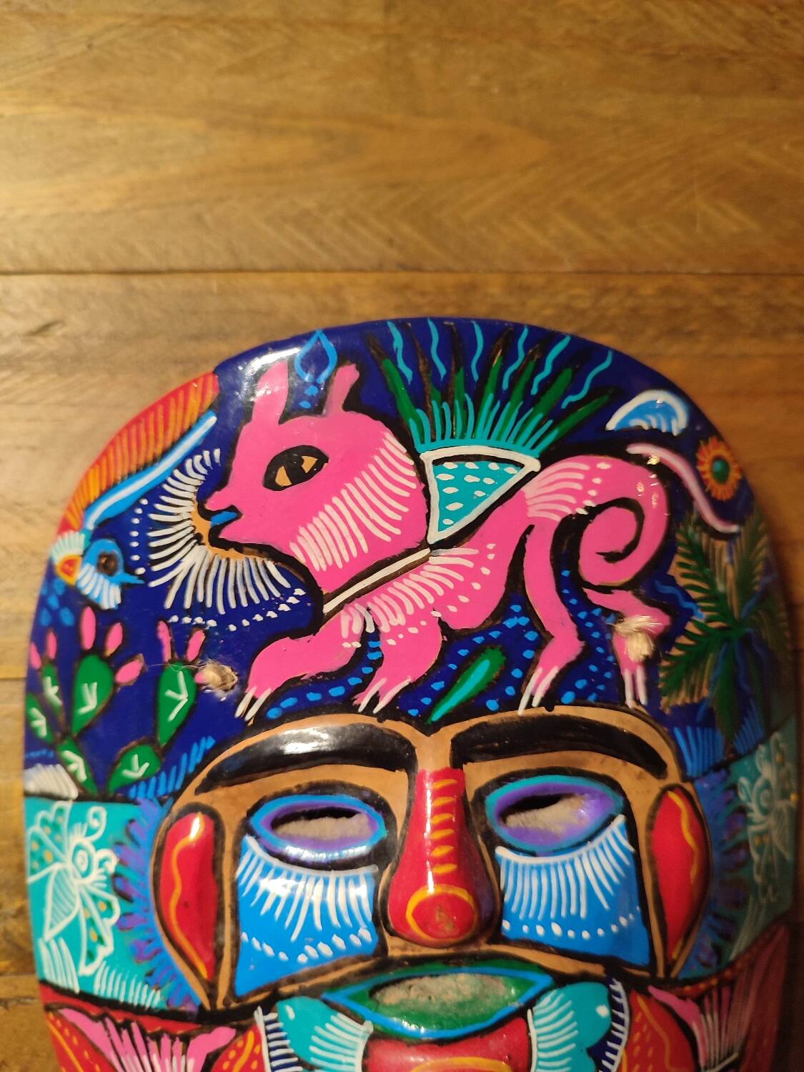 Vintage artisanal Mexican mask