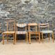 Ensemble de 4 chaises scandinaves dépareillées