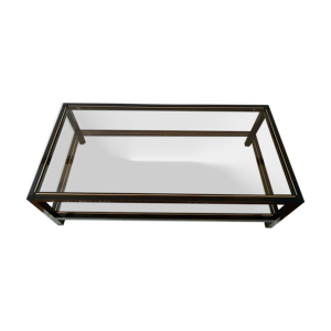 Table basse noire ,or - double