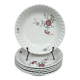 Set of 6 deep plates KG Lunéville Service Fleurs des Indes