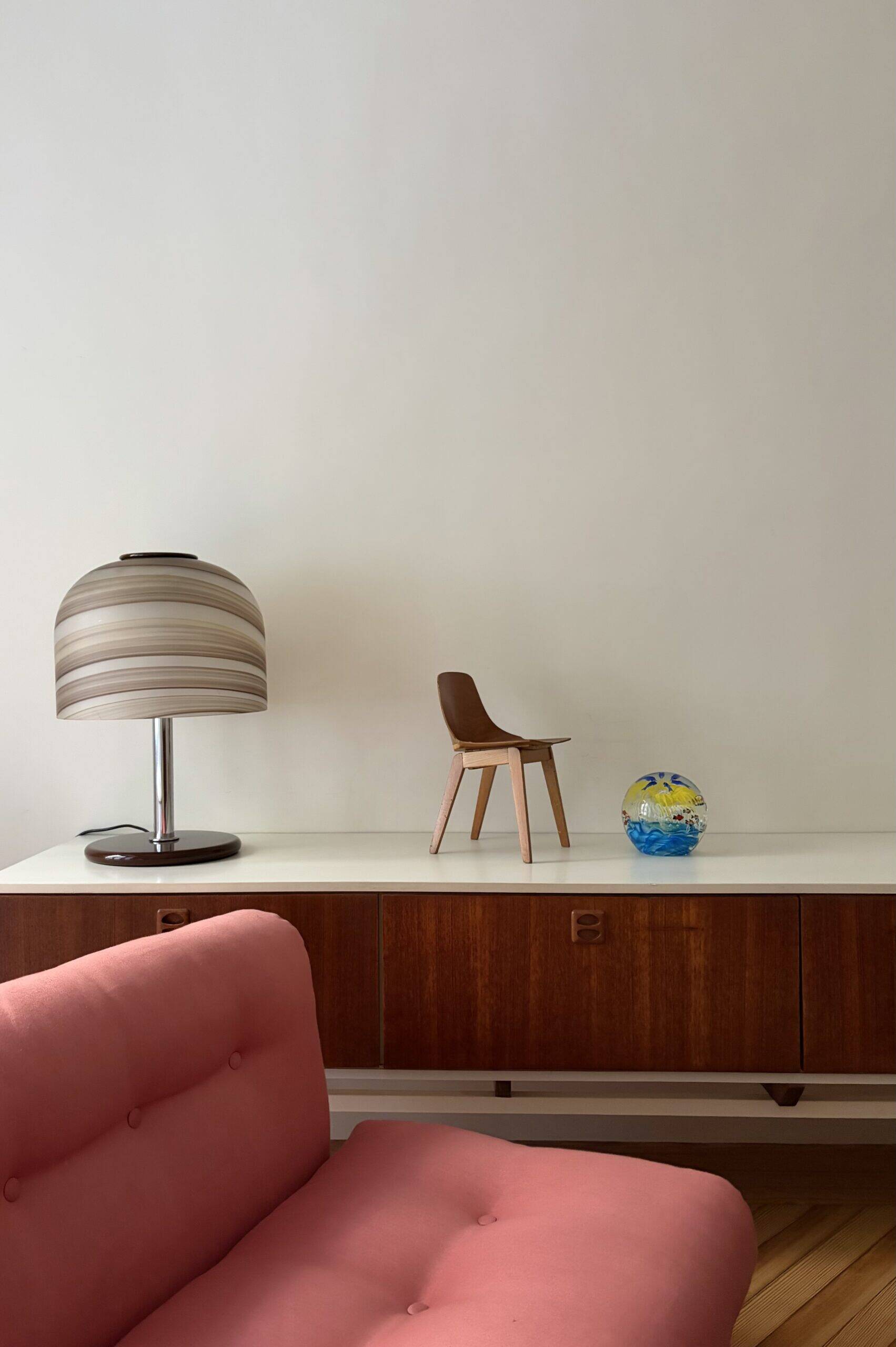 Teak and metal sideboard