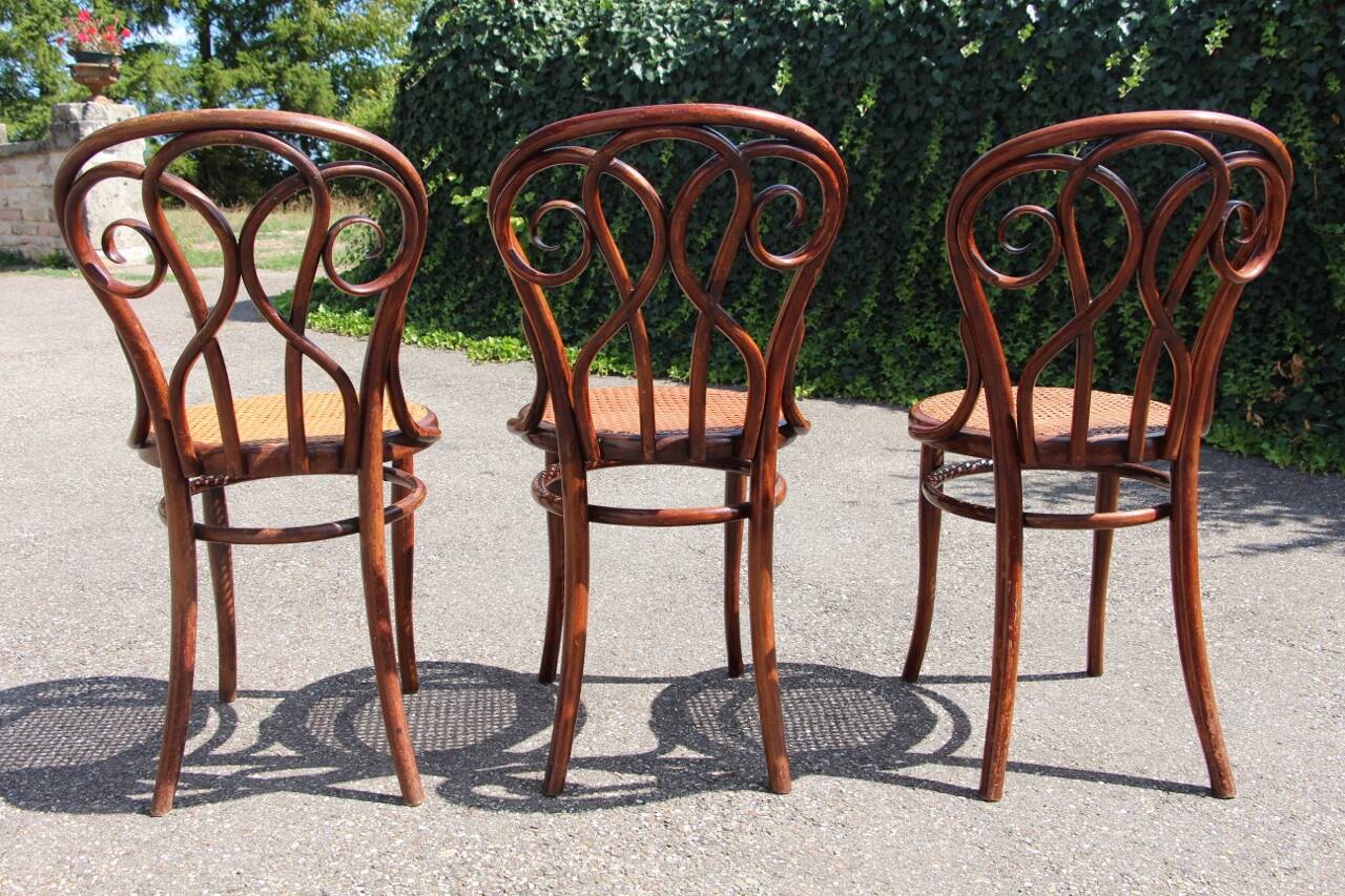 Série de x8 chaises bistrot style Thonet