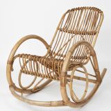 1960s Rattan Rocking Chair