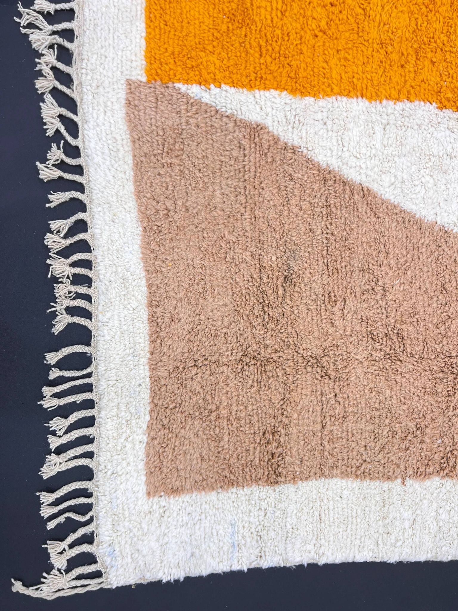 Tapis marocain en laine naturelle 2.5 x 1.5 m