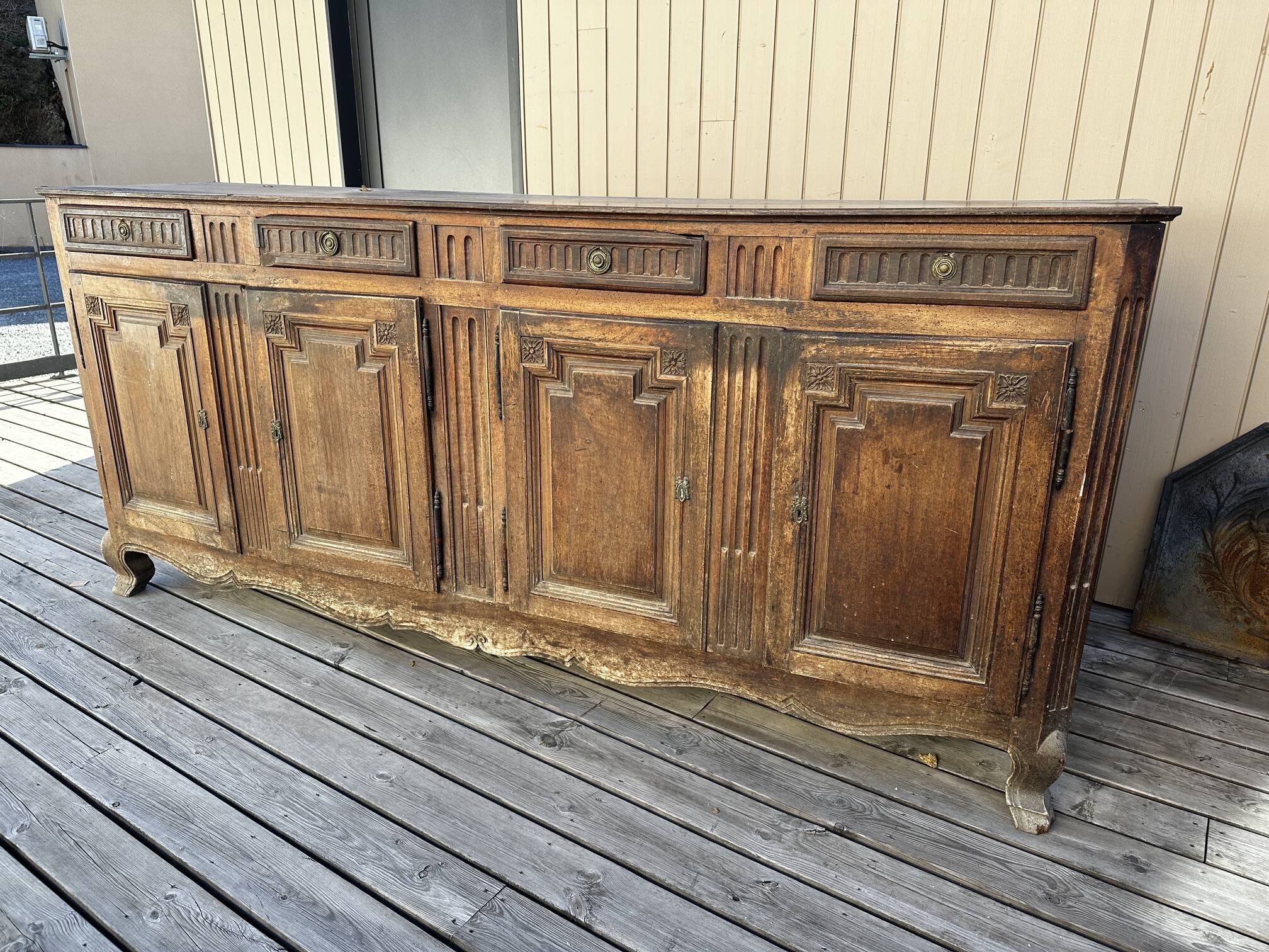 Eighteenth-century walnut enfilade