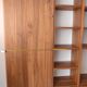 HÜLSTA MEGA-DESIGN Library 379cm - 5 columns Walnut & White Lacquer + contactless neon lighting