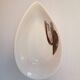 Set of 3 vintage 70s bowls with shellfish motifs. Glazed porcelain