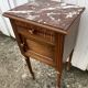 Louis XVI Style Walnut Bedside Table – Early 20th Century