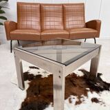 Table basse en verre fumé