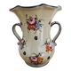 Antique vase in Italian ceramic with polychrome decoration.