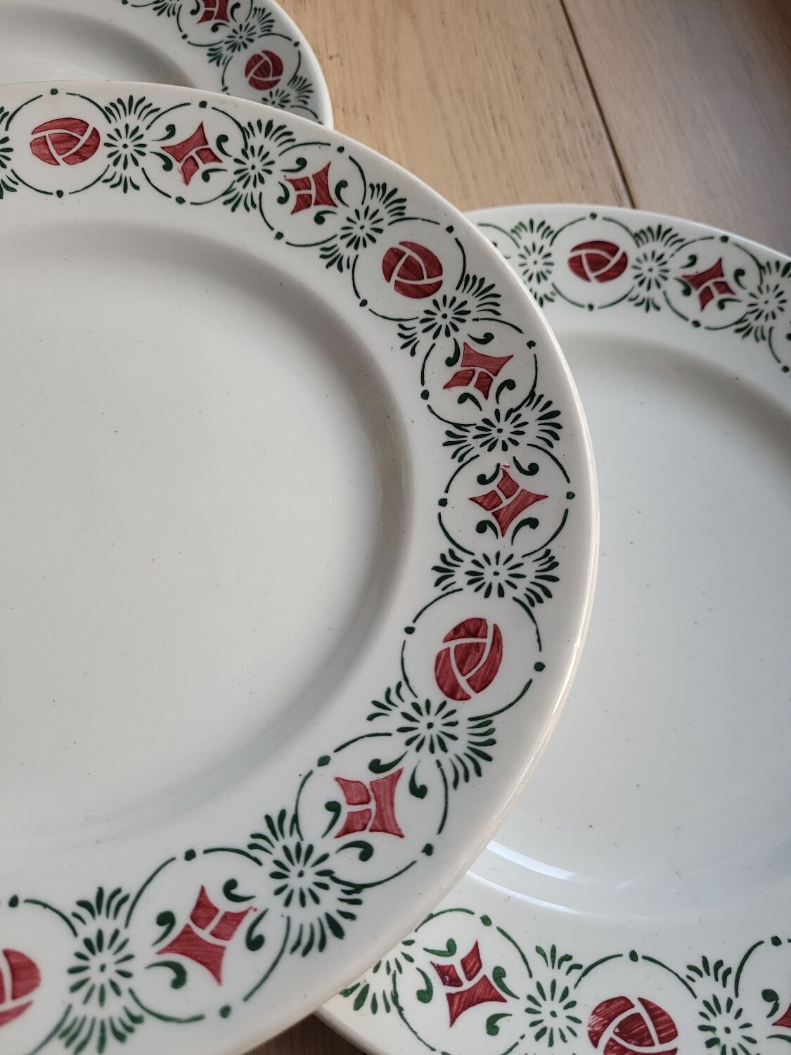 Lot de 7 assiettes Orchies Moulin des Loups et Hamage