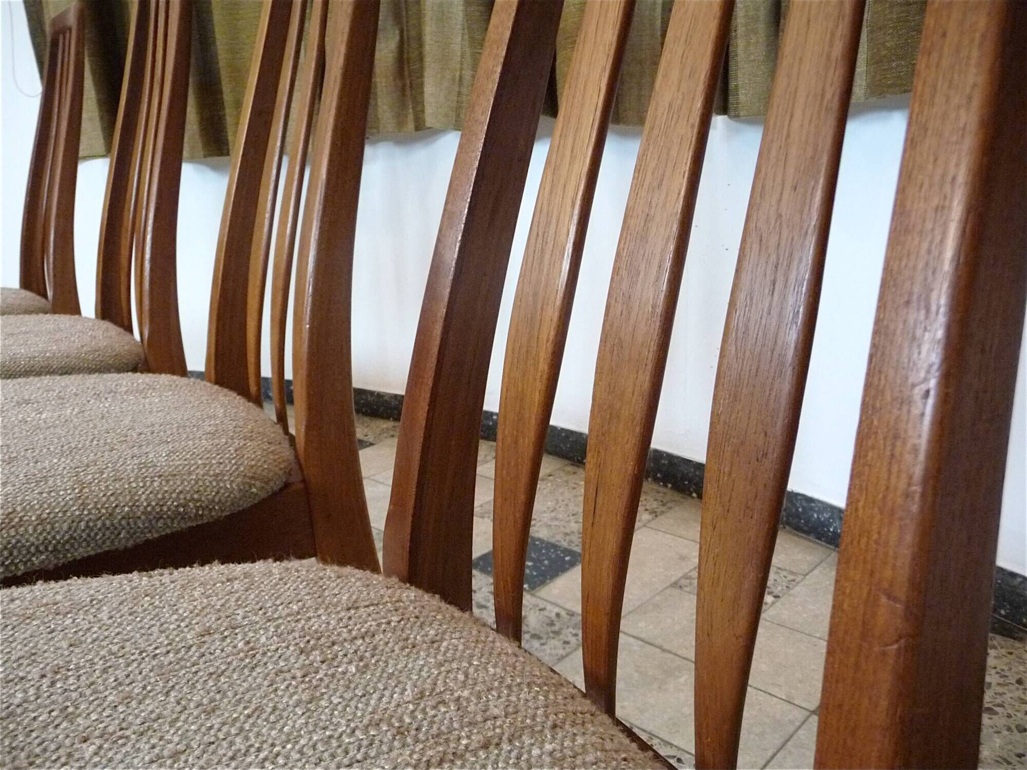 Set of 4 dining room chairs model "Eva" by Niels Koefoed for Koefod Møbelfabrik, Denmark 1960s