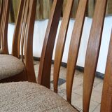 Set of 4 Model 'Eva' Dining Chairs by Niels Koefoed for Koefod Møbelfabrik, Denmark 1960s