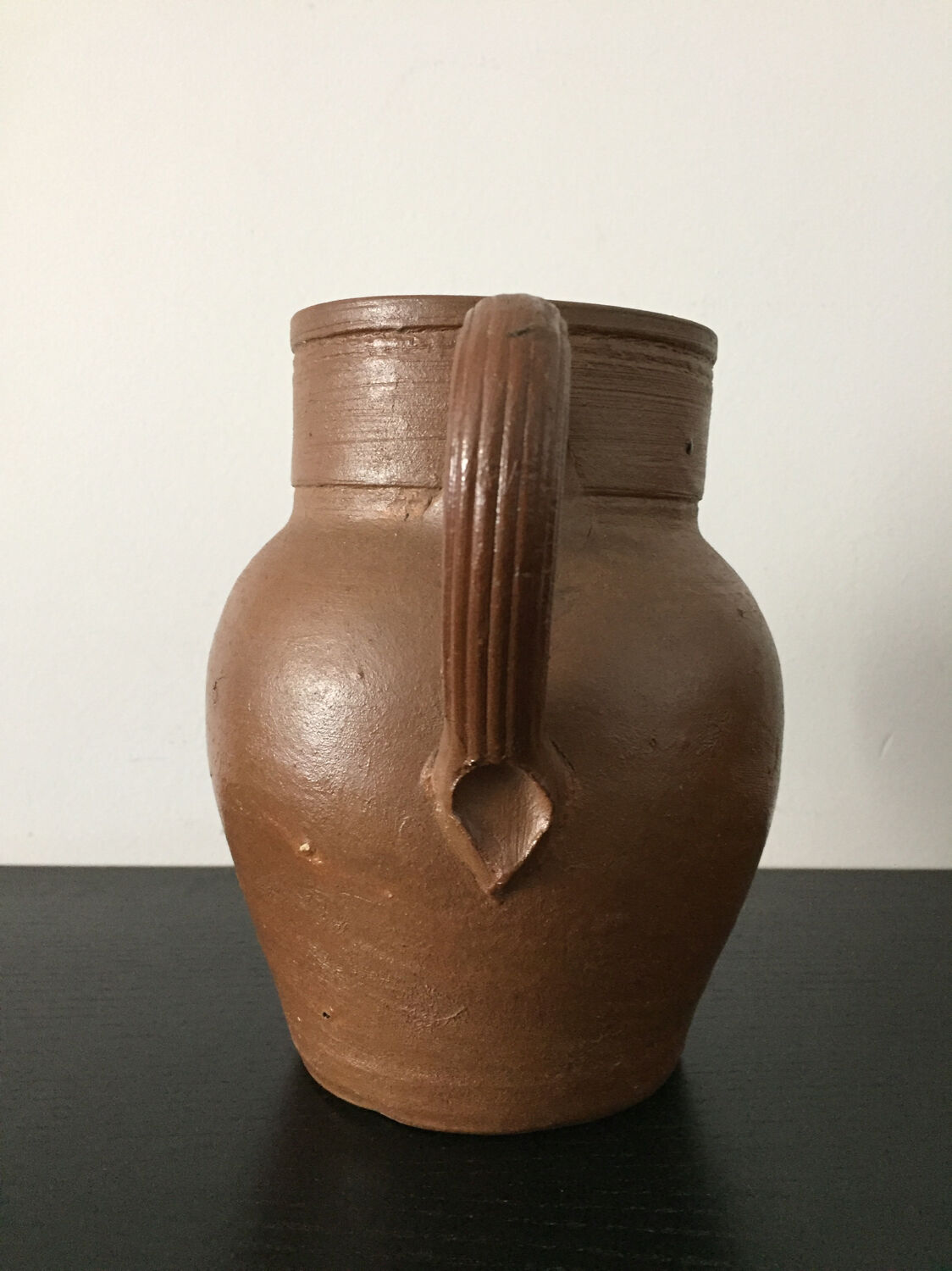 Handmade pottery jug pot
