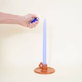 Flower caramel candle holder