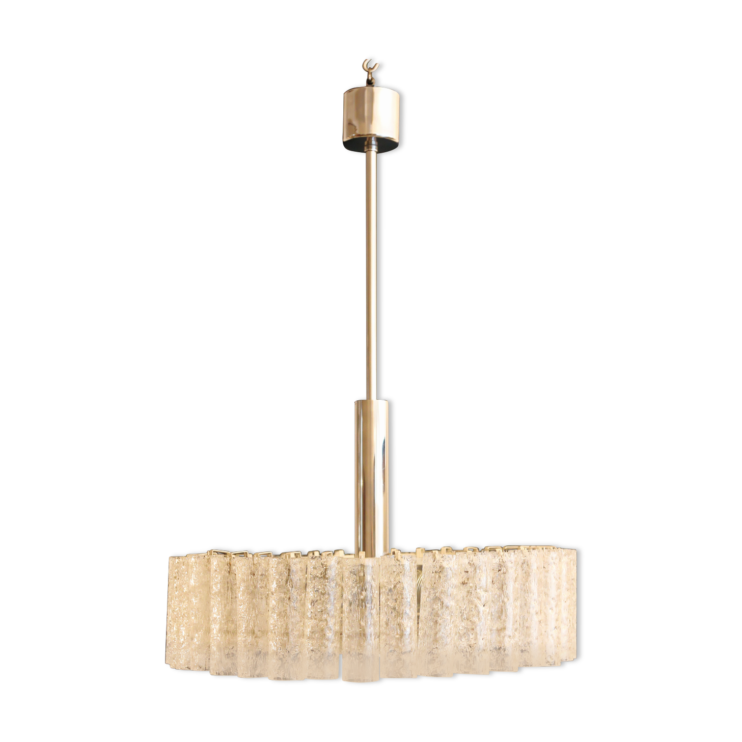 Ice Glass Chandelier from Doria Leuchten, 1960s