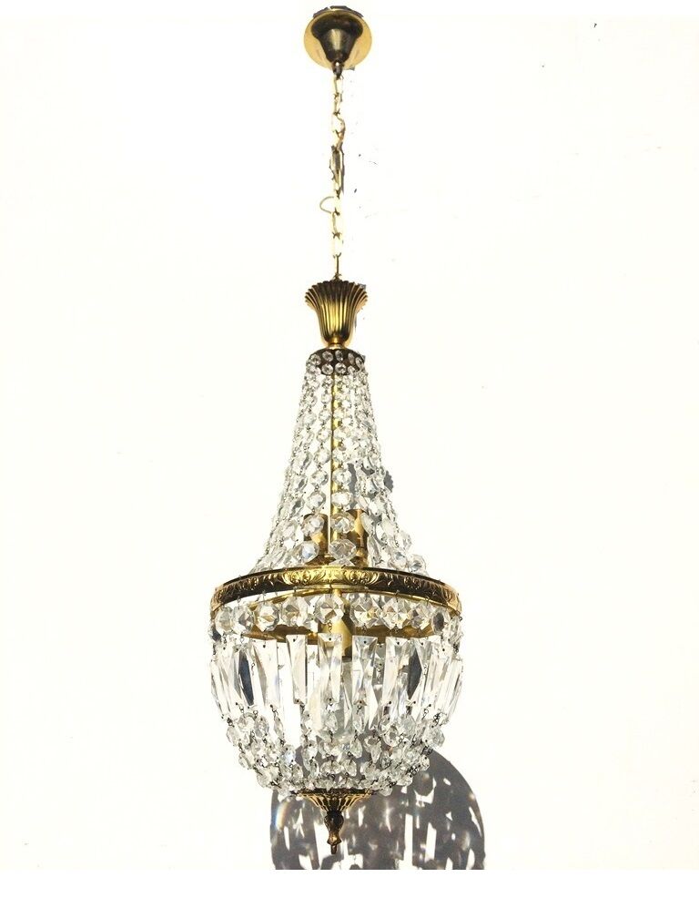 Grapevine balloon chandelier " hollywood regency " 50