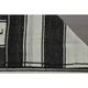 Black Beige Kilim Handmade Wool Antique Area Rug 186x291