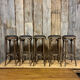 5 tabourets de bar bois courbé style Thonet
