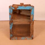 Original polychrome patina Burmese teak wall display