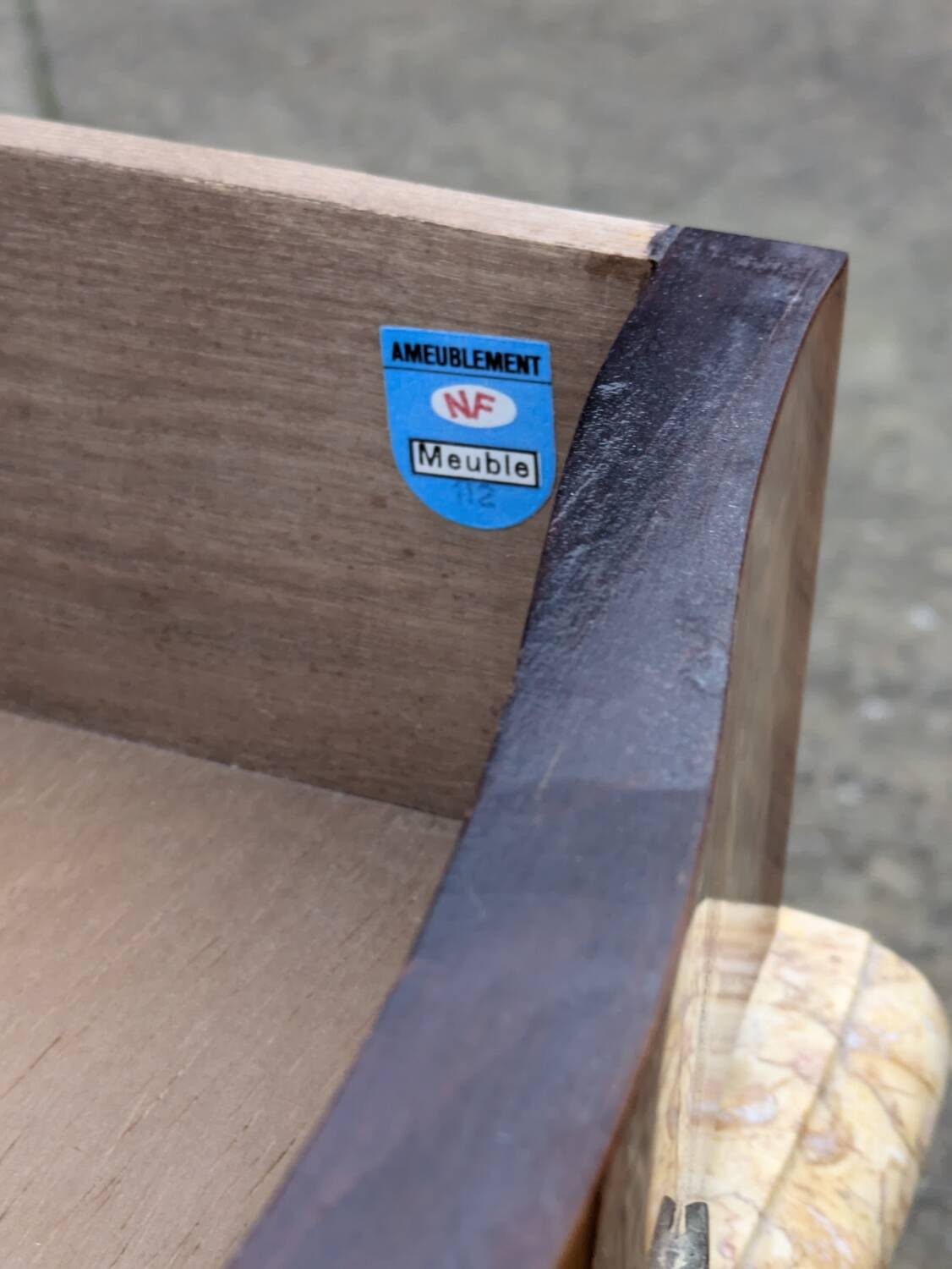 Pair of bedside tables / chest of drawers Vintage Louis XV style chest of drawers